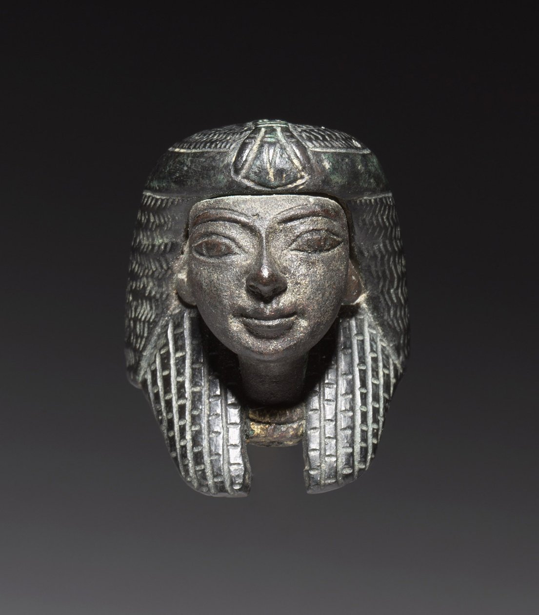 Brązowy wierzchowiec z „Pakietu Shawabty”: Głowa, późna dynastia XVIII do XIX, ok. 1336-1256 p.n.e. autorstwa New Kingdom Egyptian