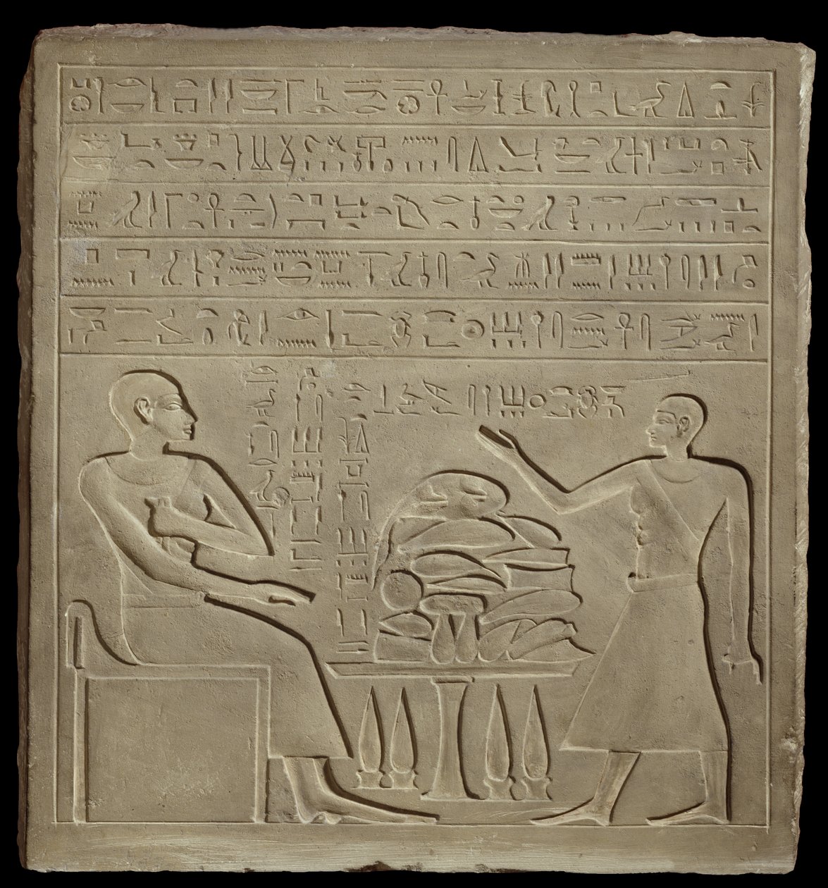 Stela z Imeny (wapień) autorstwa New Kingdom Egyptian