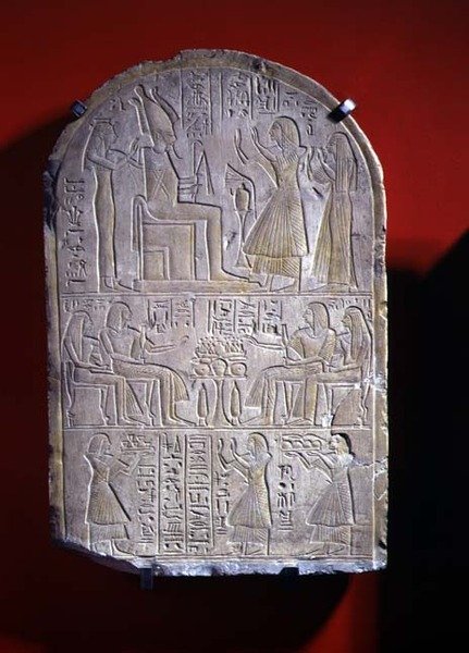 Stela z Iuny (kamień) autorstwa New Kingdom Egyptian