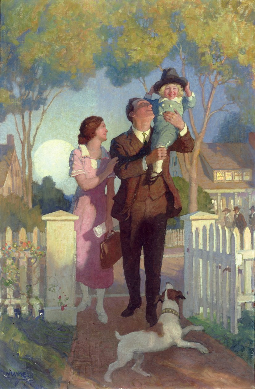 Powrót do domu (olej) autorstwa Newell Convers Wyeth
