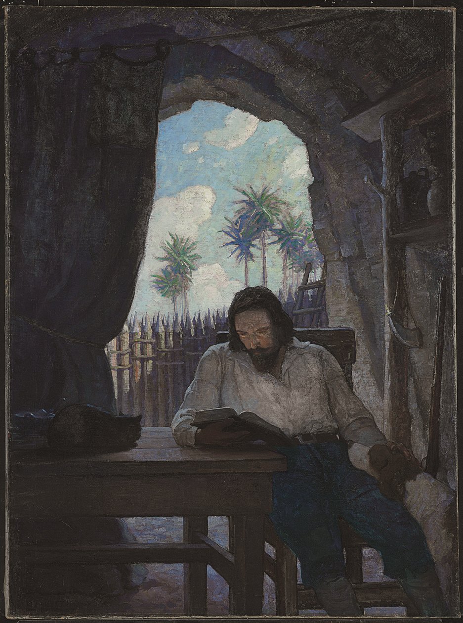 Rano wziąłem Biblię; i zaczynając od Nowego Testamentu, zacząłem... autorstwa Newell Convers Wyeth
