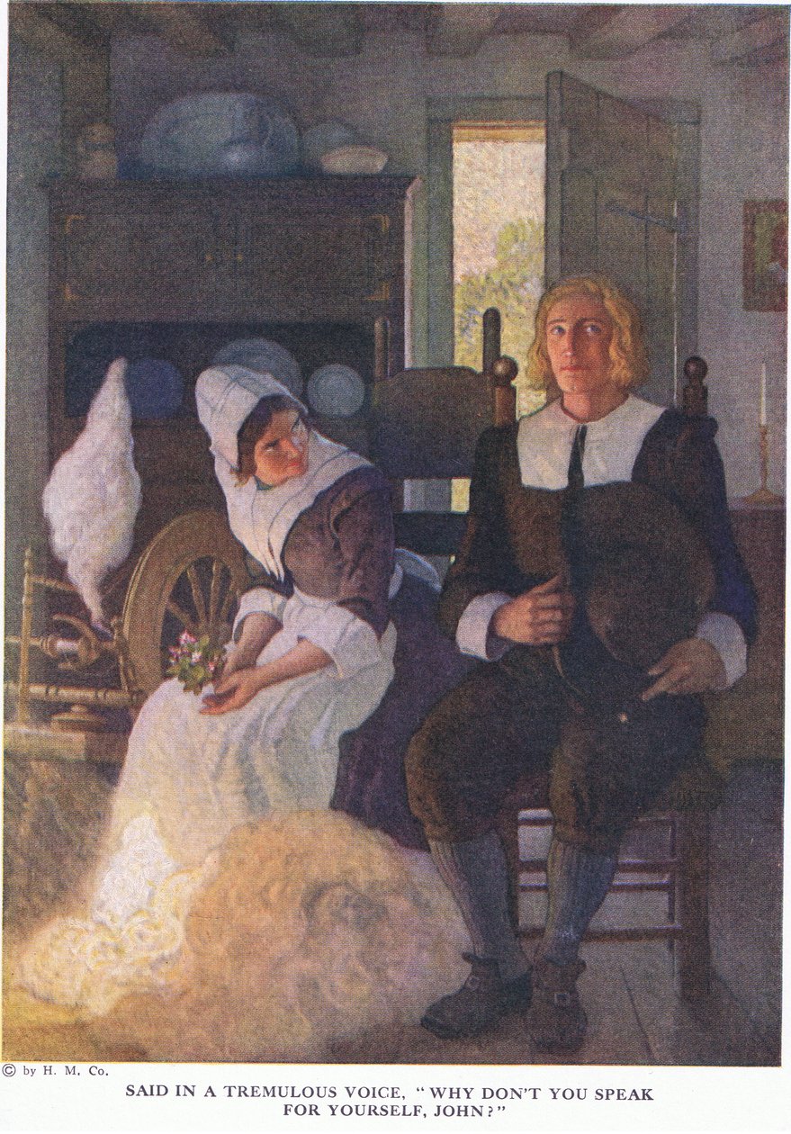 Powiedział drżącym głosem, dlaczego nie mówisz za siebie, John autorstwa Newell Convers Wyeth