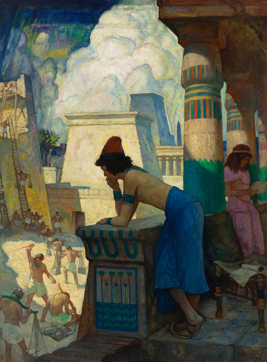 „Chłopiec, Mojżesz…” autorstwa Newell Convers Wyeth