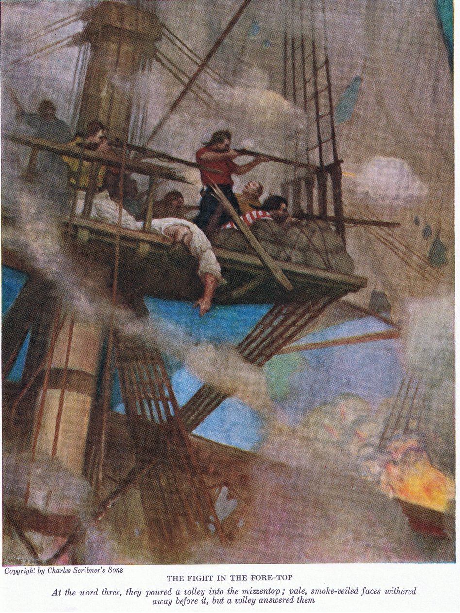 Walka o czołówkę, 1928 autorstwa Newell Convers Wyeth