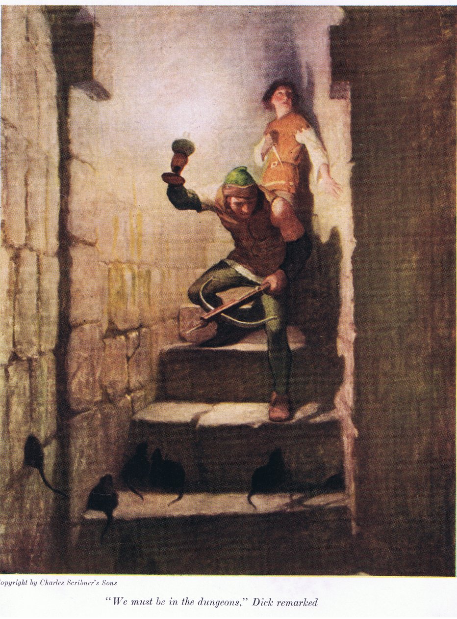 Musimy być w lochach, zauważył Dick, 1916 autorstwa Newell Convers Wyeth