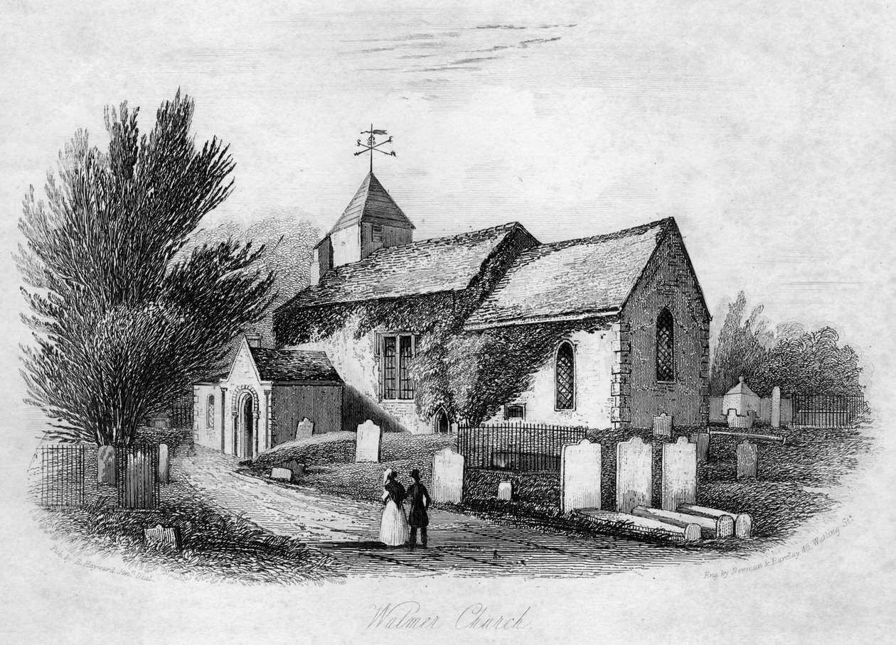 Kościół Walmera, Kent. autorstwa Newman and Barclay