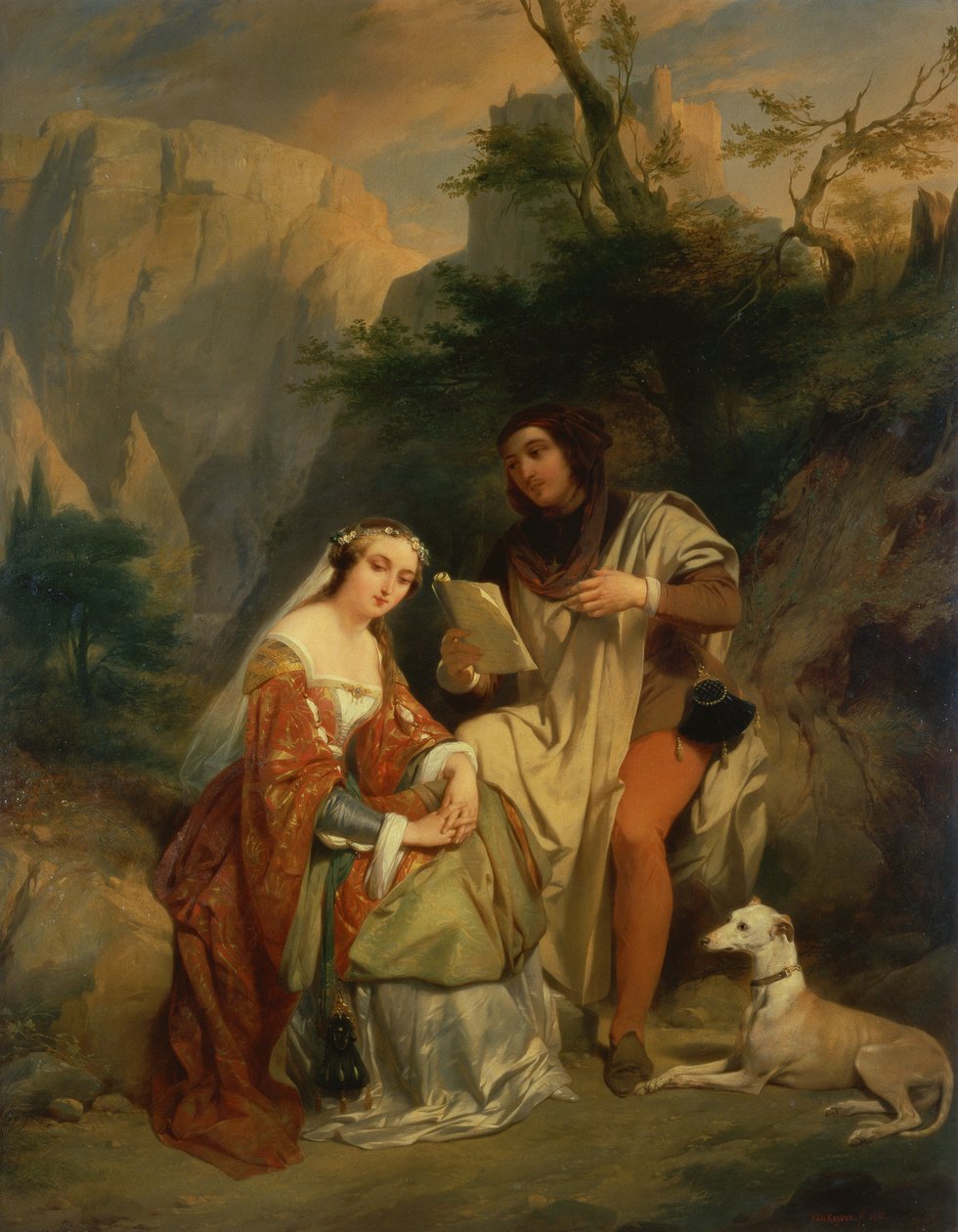 Petrarka i Laura autorstwa Nicaise de Keyser