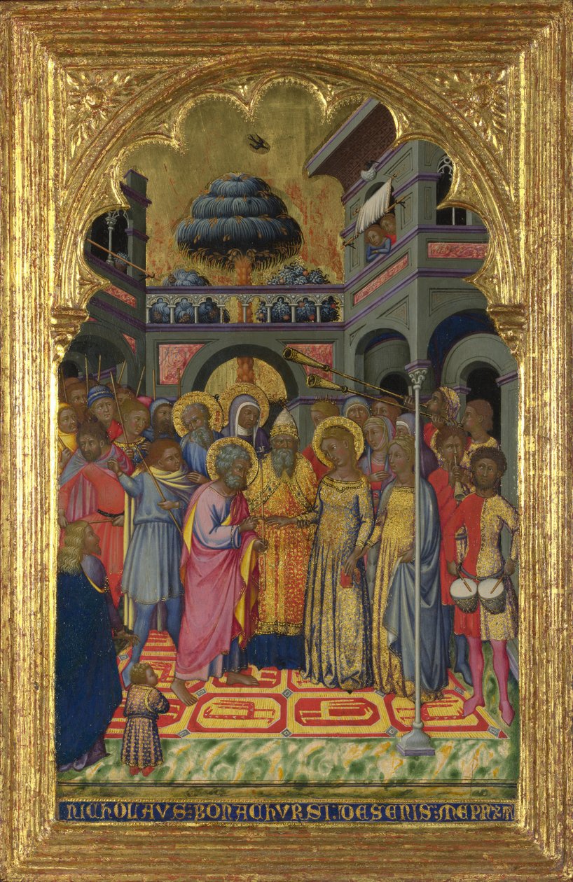 Wesele Dziewicy, ok. 1380 autorstwa Niccolò di Bonaccorso
