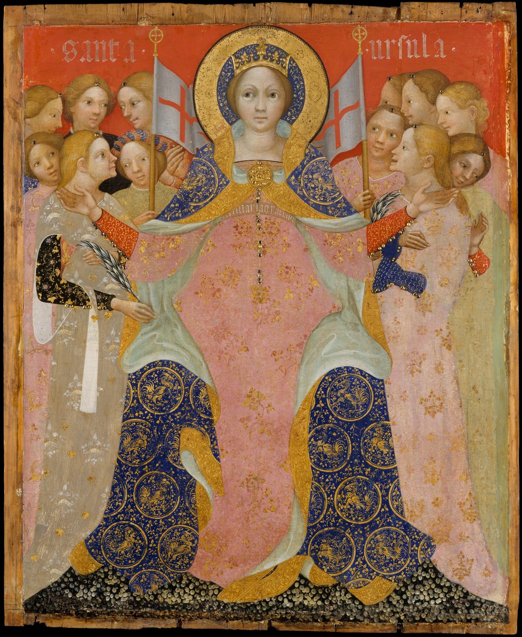 Święta Urszula i Jej Panny, ca. 1410. autorstwa Niccolò di Pietro