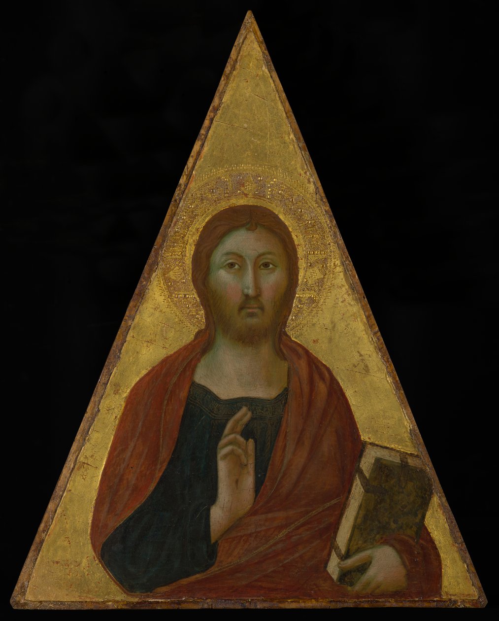 Błogosławieństwo Chrystusa, ok. 1340 (tempera i złoty płatek na desce) autorstwa Niccolò di Segna