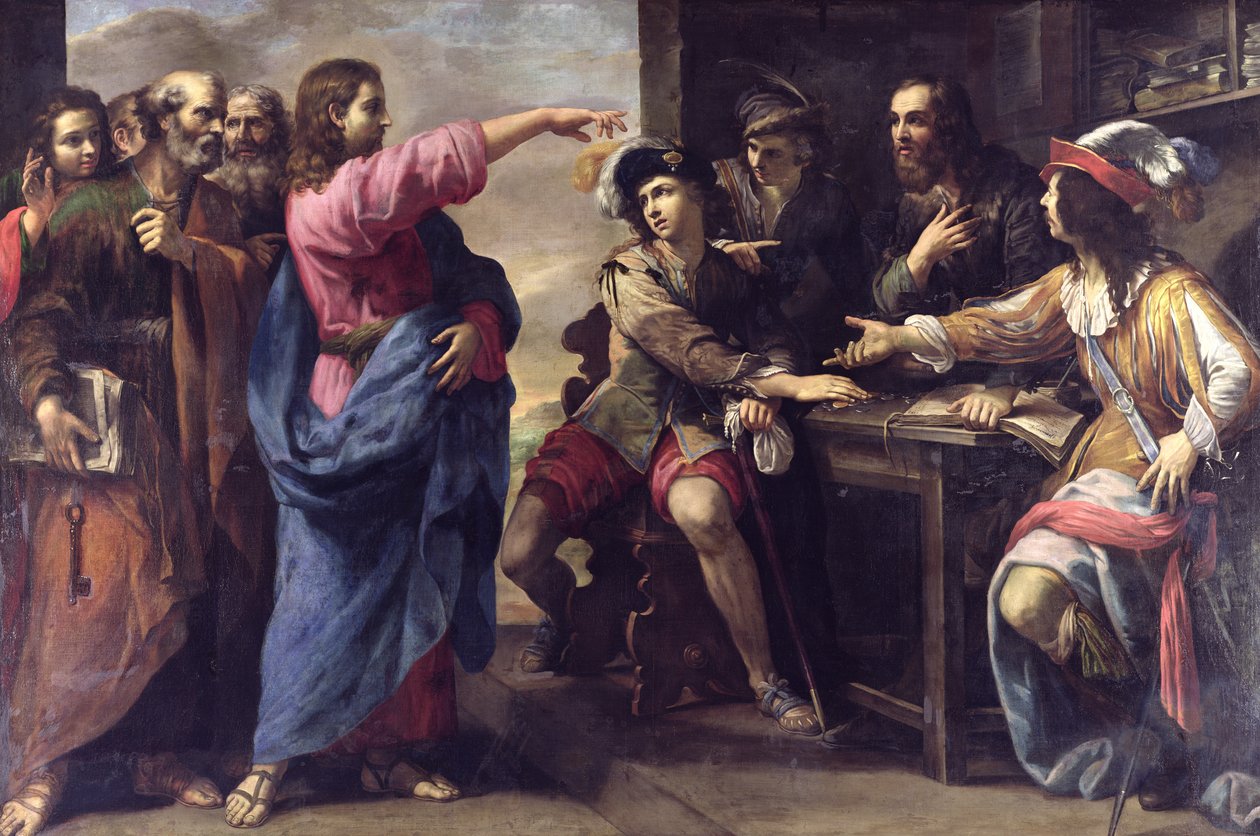 Nawrócenie św. Mateusza autorstwa Niccolo Tornioli