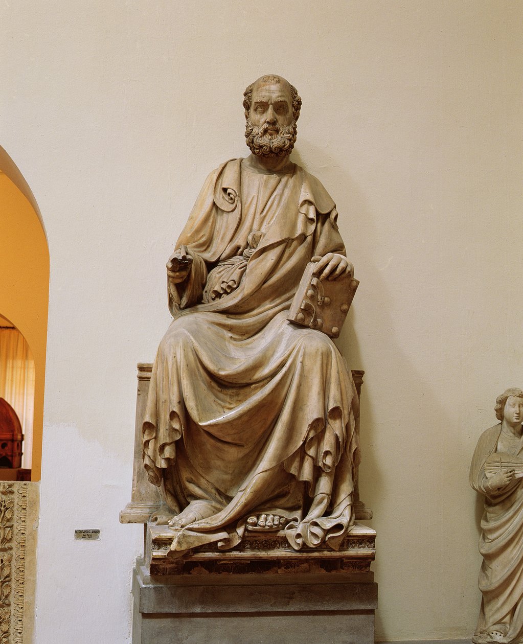 Św. Marek, 1408 (marmur) autorstwa Niccolo di Pietro Lamberti