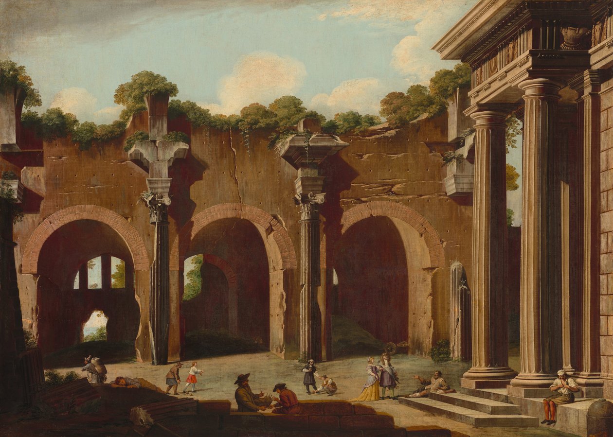 Bazylika Konstantyna z kolumnadą dorycką, 16851690. autorstwa Niccolo Codazzi