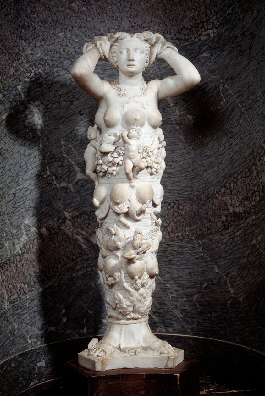 Alegoria Natury. Marmurowa rzeźba Niccolo Tribolo (1500-1550) autorstwa Niccolo Tribolo