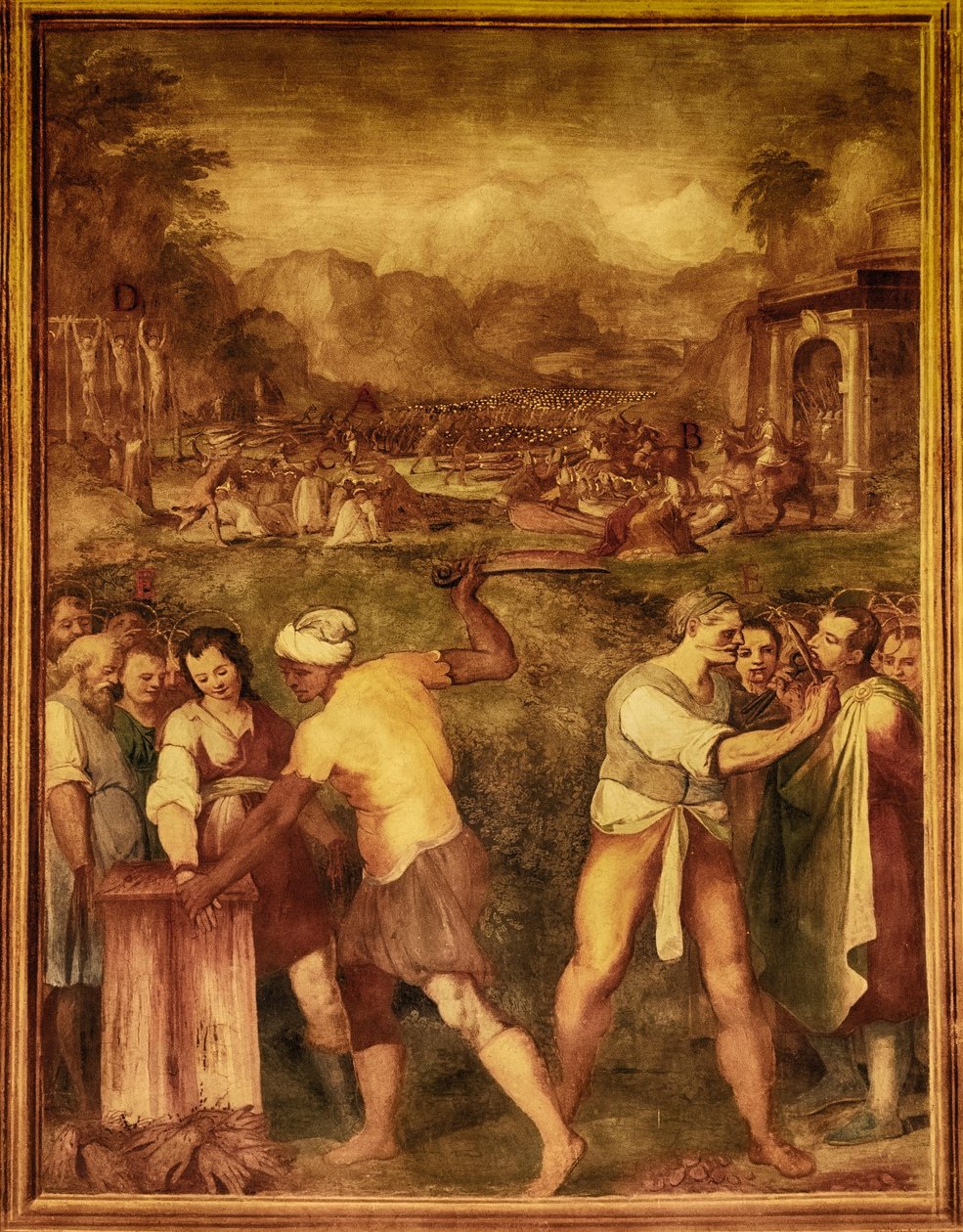 Bazylika Mniejsza Santo Stefano Rotondo, Santo Stefano al Monte Celio, Bazylika Santo Stefano Rotondo al Celio autorstwa Niccolo called Pomarancio Circignani