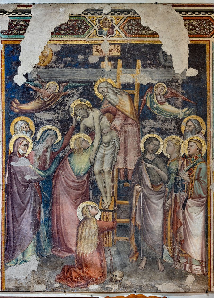 Osadzanie (wolnostojący fresk) autorstwa Niccolo di Pietro Gerini