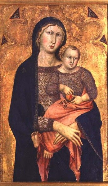 Madonna z Dzieciątkiem autorstwa Niccolo di ser Sozzo Tegliacci