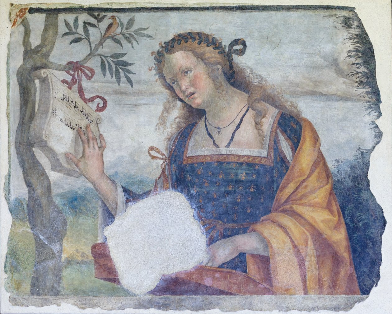 Alegoria muzyki, ok. 1520-24 (odłączony fresk) autorstwa Niccolo the Younger Giolfino