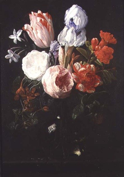Martwa natura z kwiatami autorstwa Nicholaes van Verendael