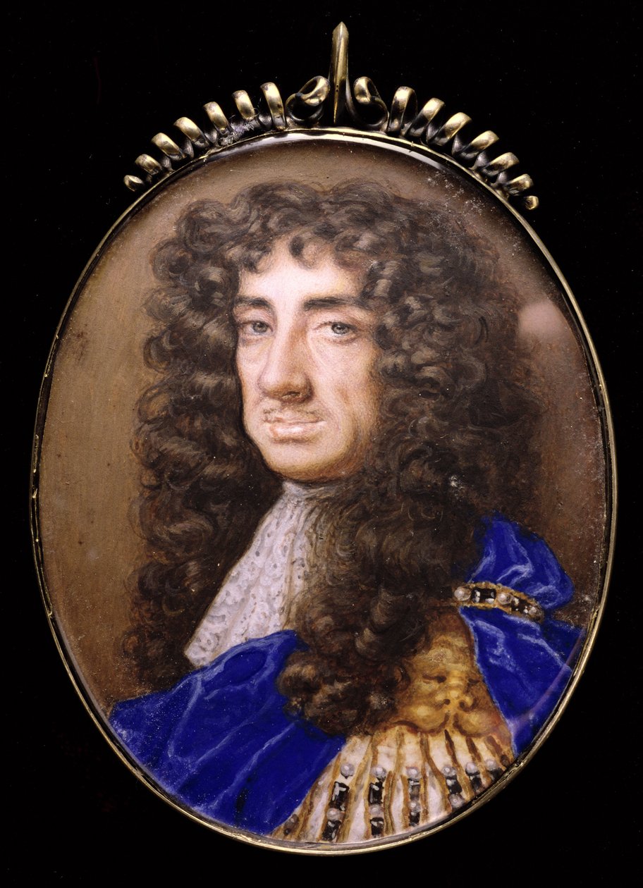 No.3834 Król Karol II z Anglii (1630-85), c.1675 autorstwa Nicholas Dixon