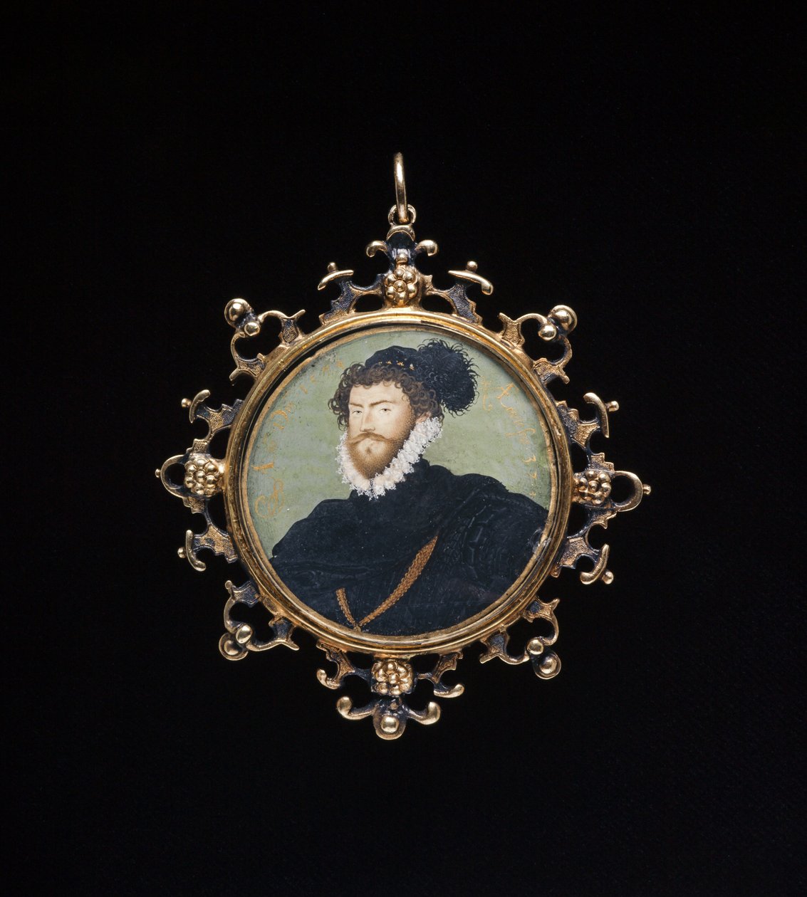 Nieznany człowiek, ok.1574 autorstwa Nicholas Hilliard
