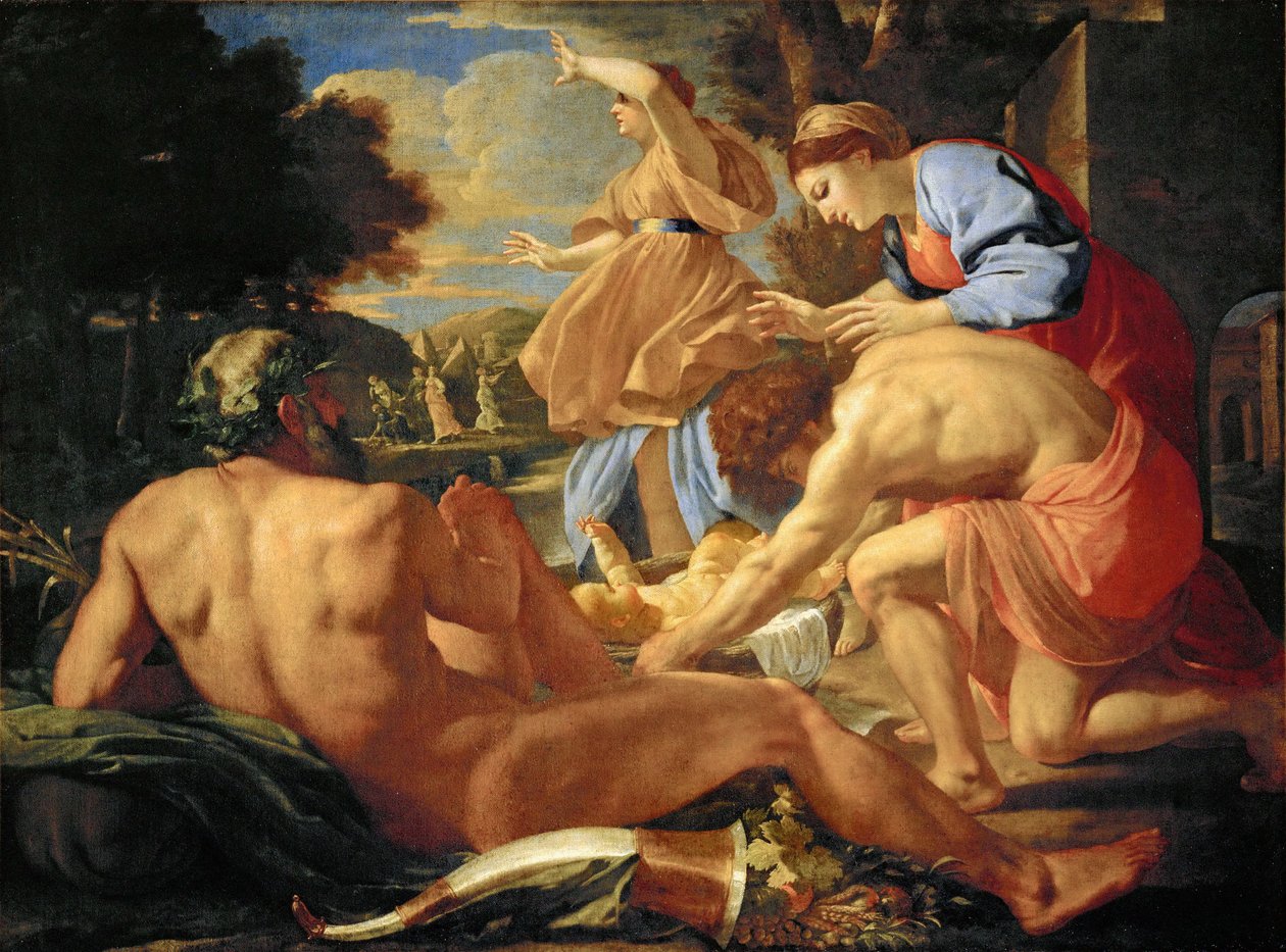 Ekspozycja Mojżesza autorstwa Nicolas Poussin