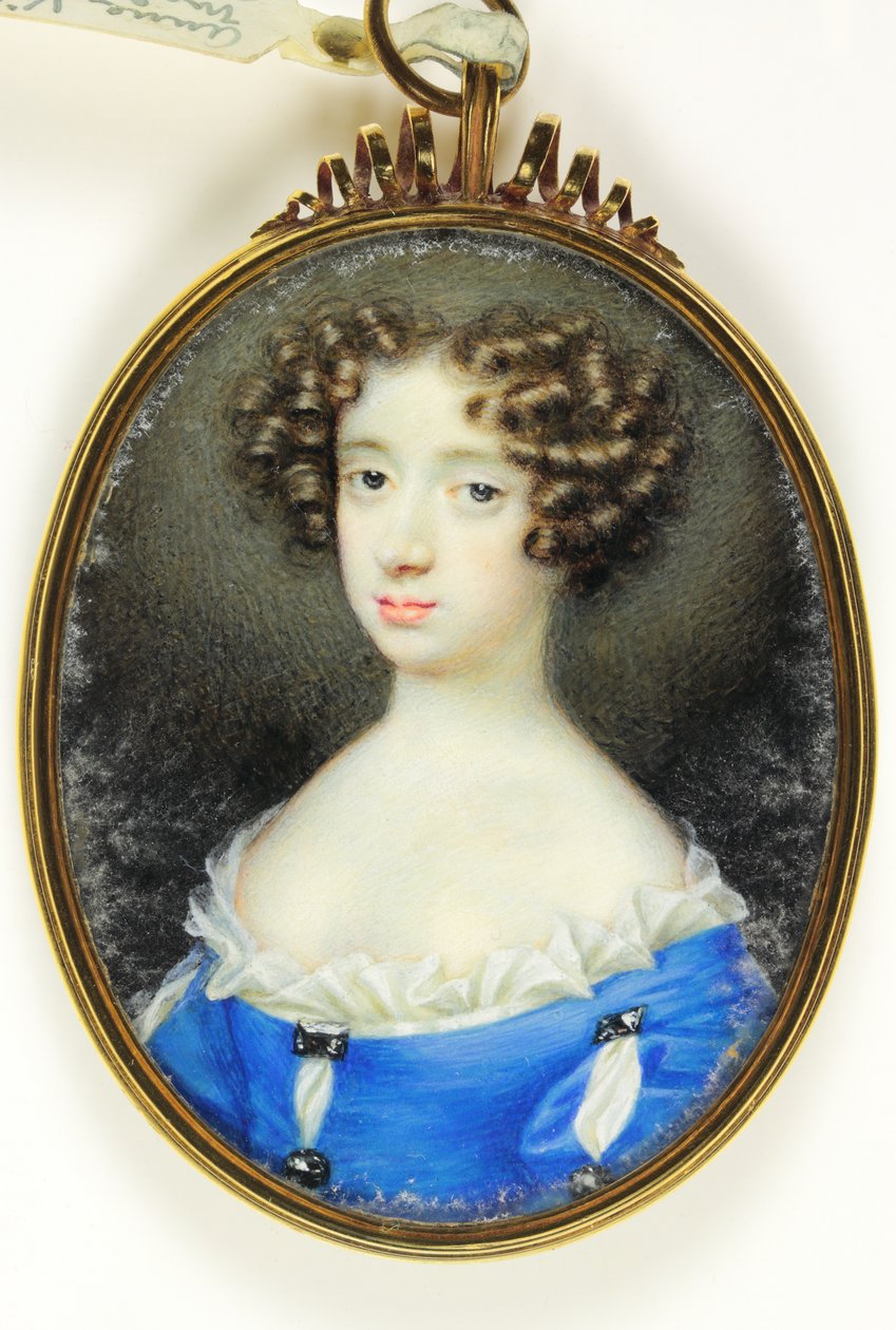Anne Villiers, Madame Bentinck (akwarela na kości słoniowej) autorstwa Nicholas (attr.to) Dixon