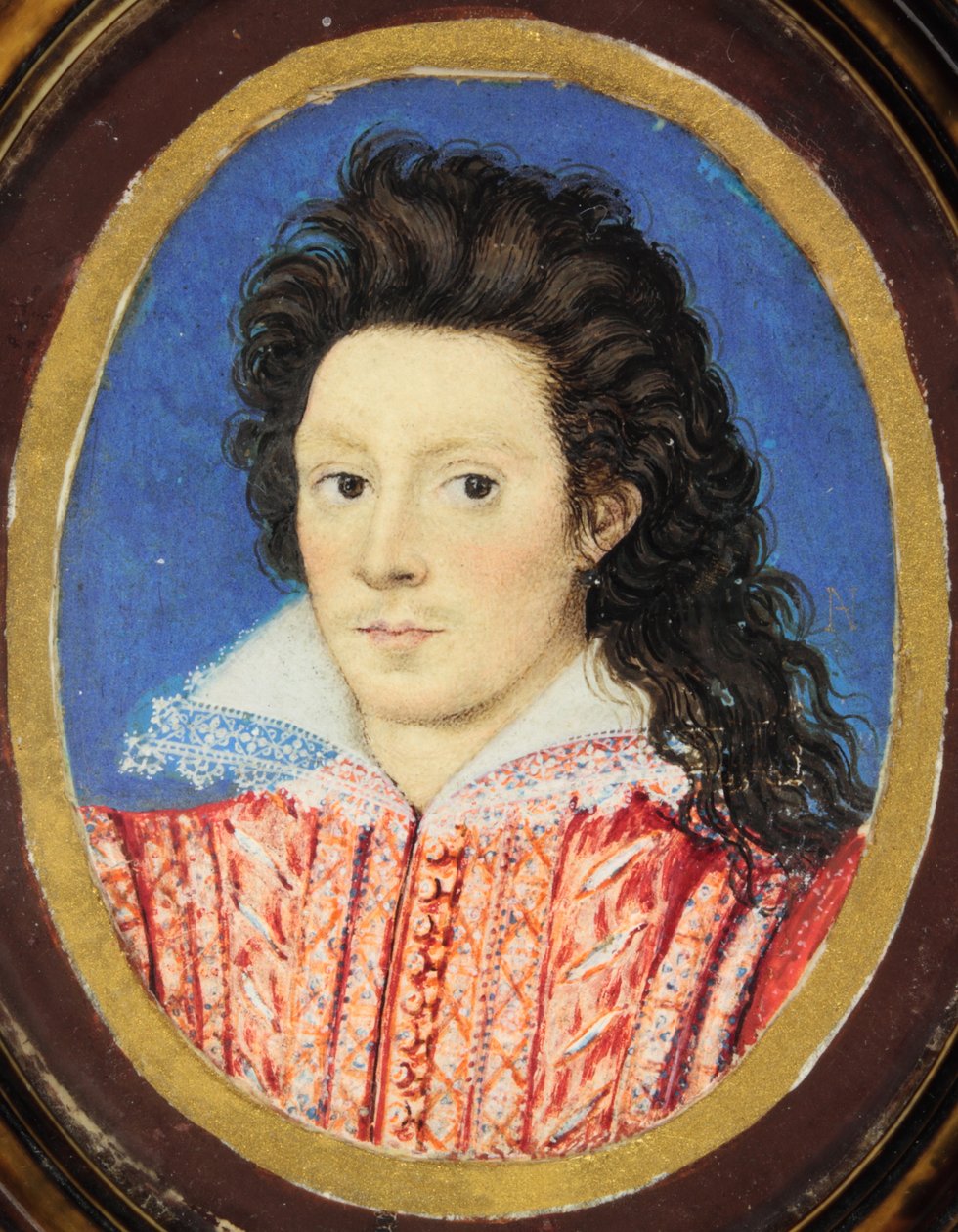 John Harington, 2. Lord Harington of Exton (akwarela na welinie) autorstwa Nicholas (attr.to) Hilliard