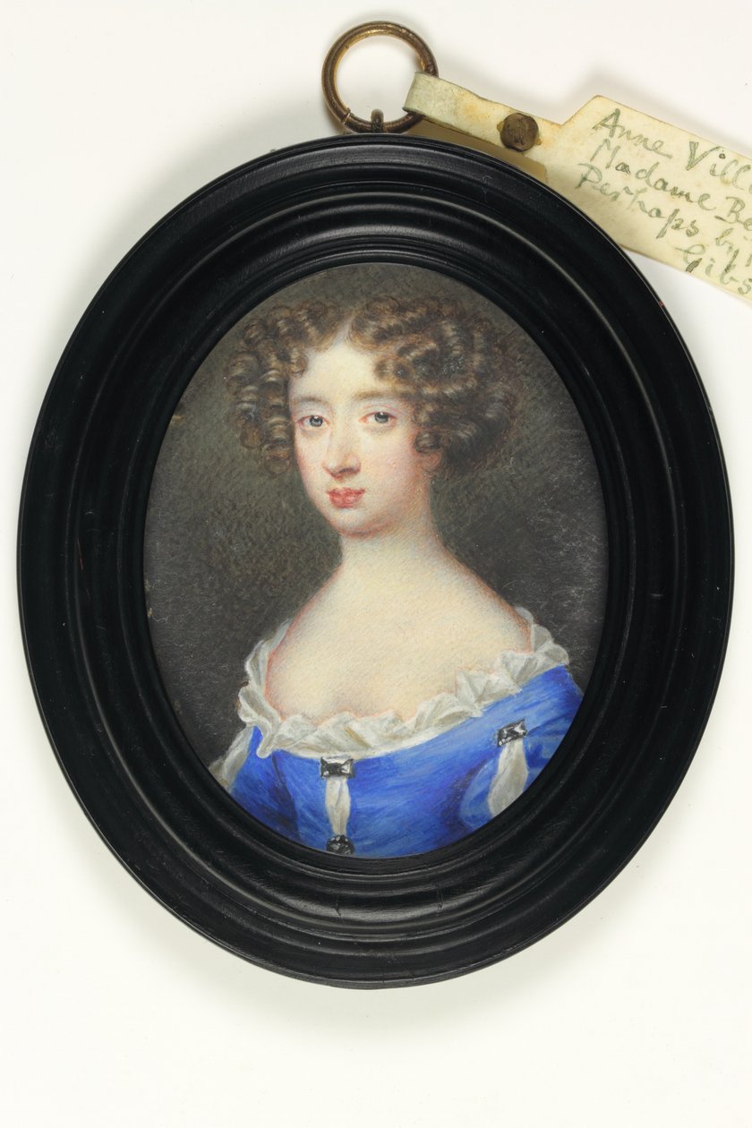 Anne Villiers, Madame Bentinck (akwarela na kości słoniowej) autorstwa Nicholas (fl.1667 1708) Gibson Richard or Dixon