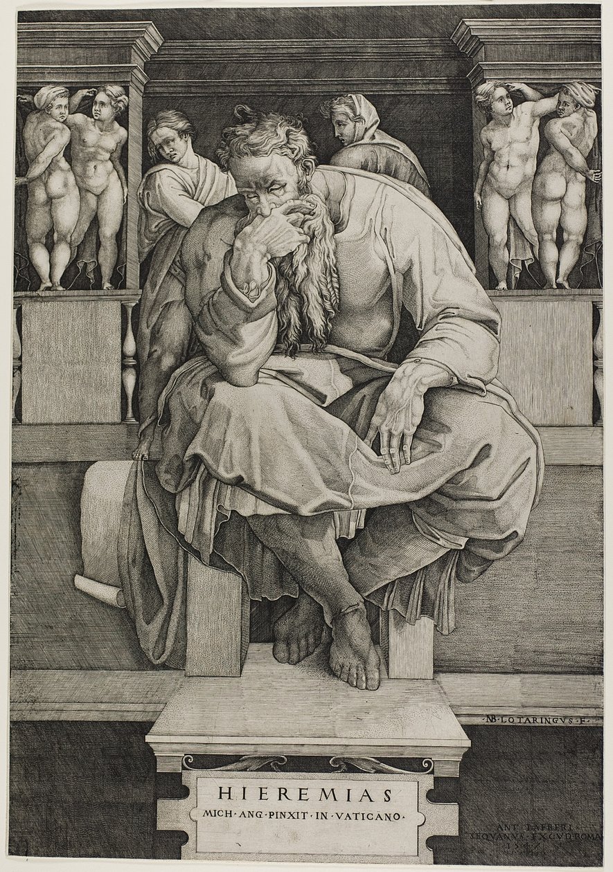 Jeremiasz autorstwa Nicholas Beatrizet