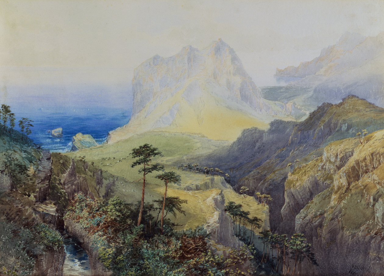 Scena przybrzeżna autorstwa Nicholas Chevalier