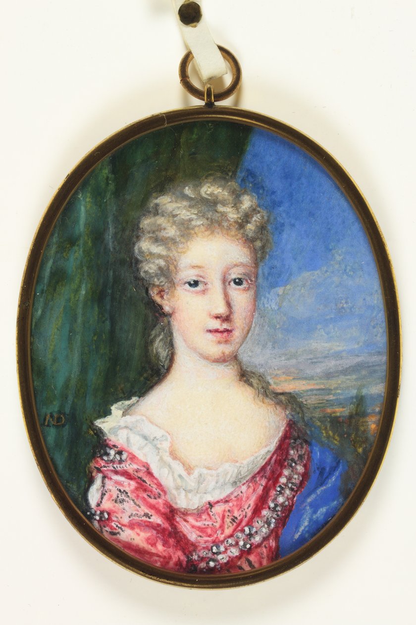 Lady Henrietta Cavendish Harley, później hrabina Oksfordu (emalia) autorstwa Nicholas Dixon