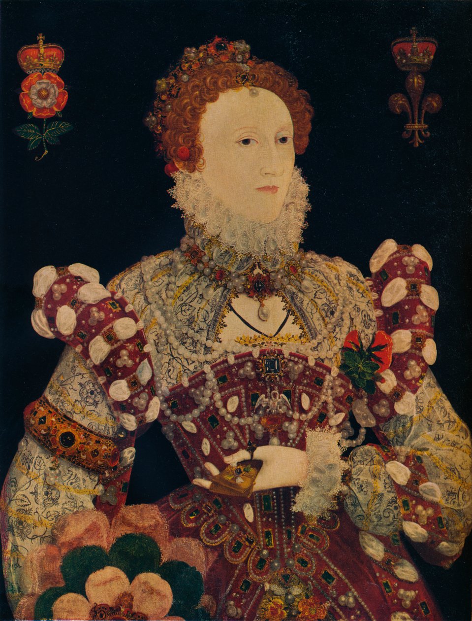 Elżbieta I, królowa Anglii i Irlandii, c1574 autorstwa Nicholas Hilliard