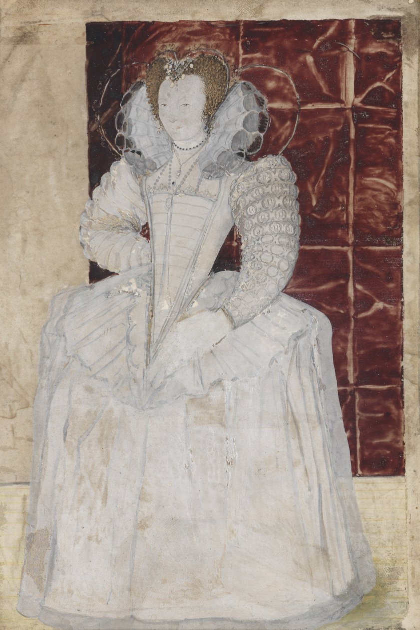 PD.209-1961 Portret nieznanej damy, ok.1595 (wc na welinie) autorstwa Nicholas Hilliard