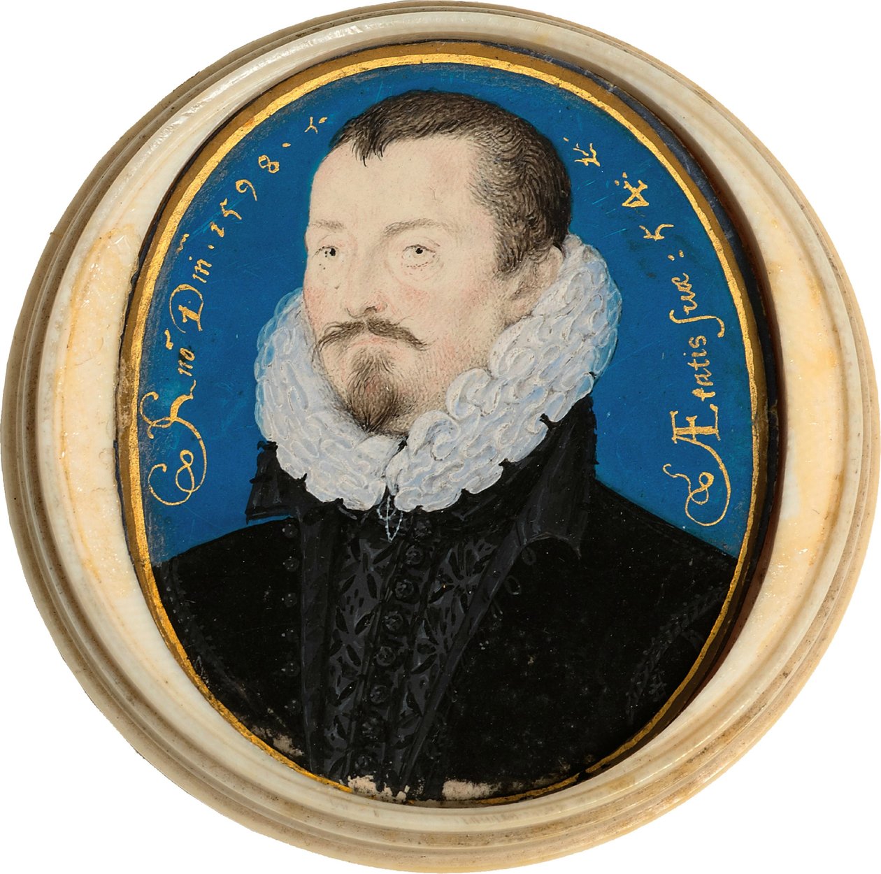 Portret Sir Thomasa Bodleya 1545-1613, 1598 autorstwa Nicholas Hilliard