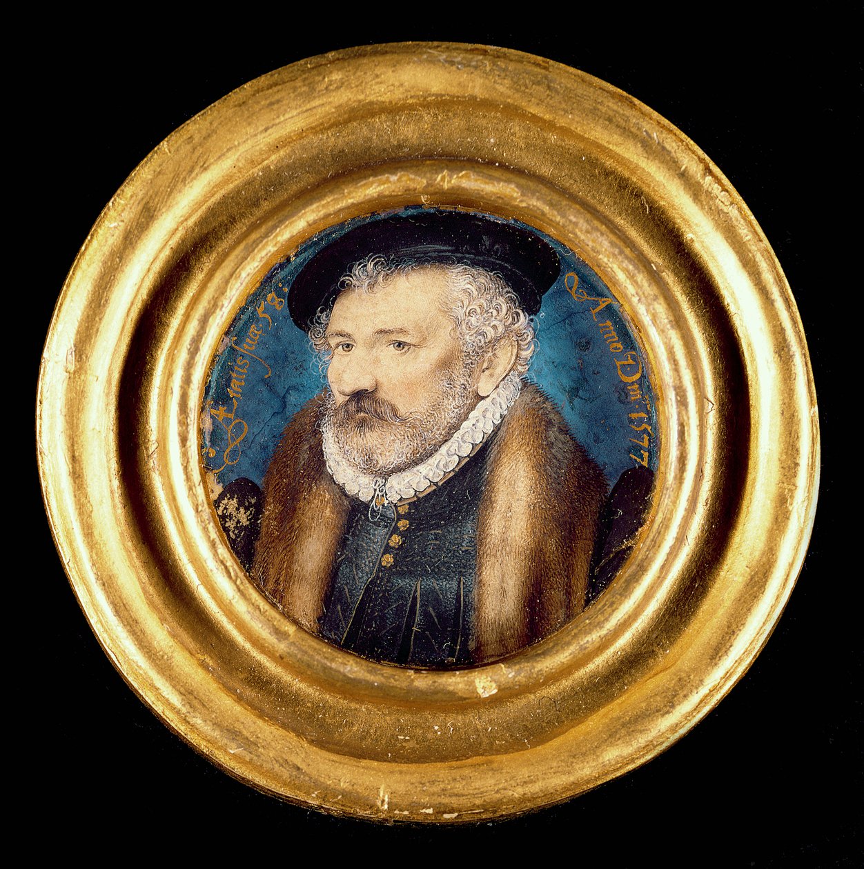 Richard Hilliard, ok.1577 (wc na welinie) autorstwa Nicholas Hilliard