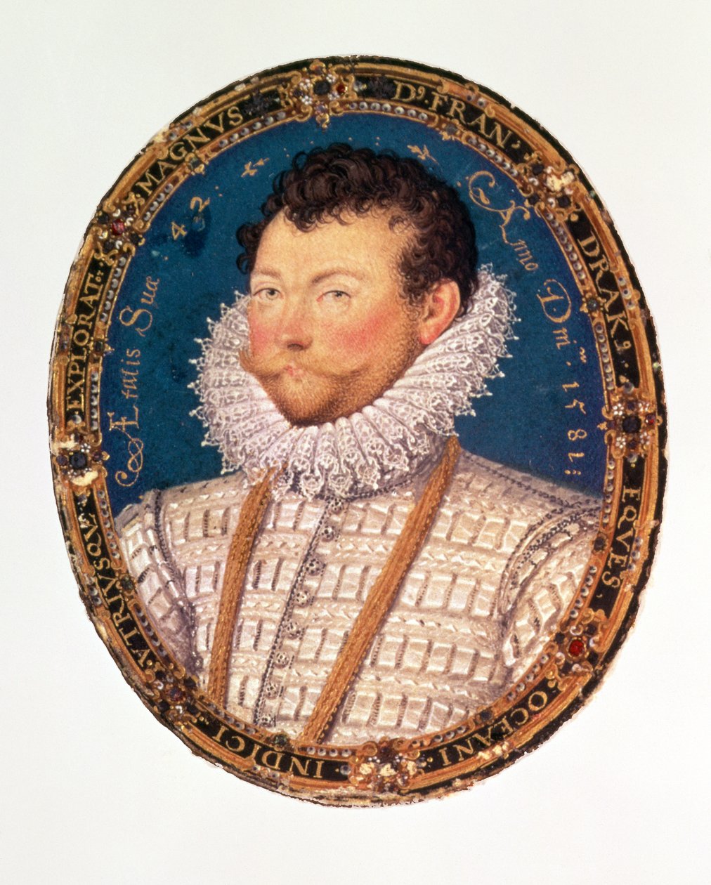 Sir Francis Drake, 1581 autorstwa Nicholas Hilliard