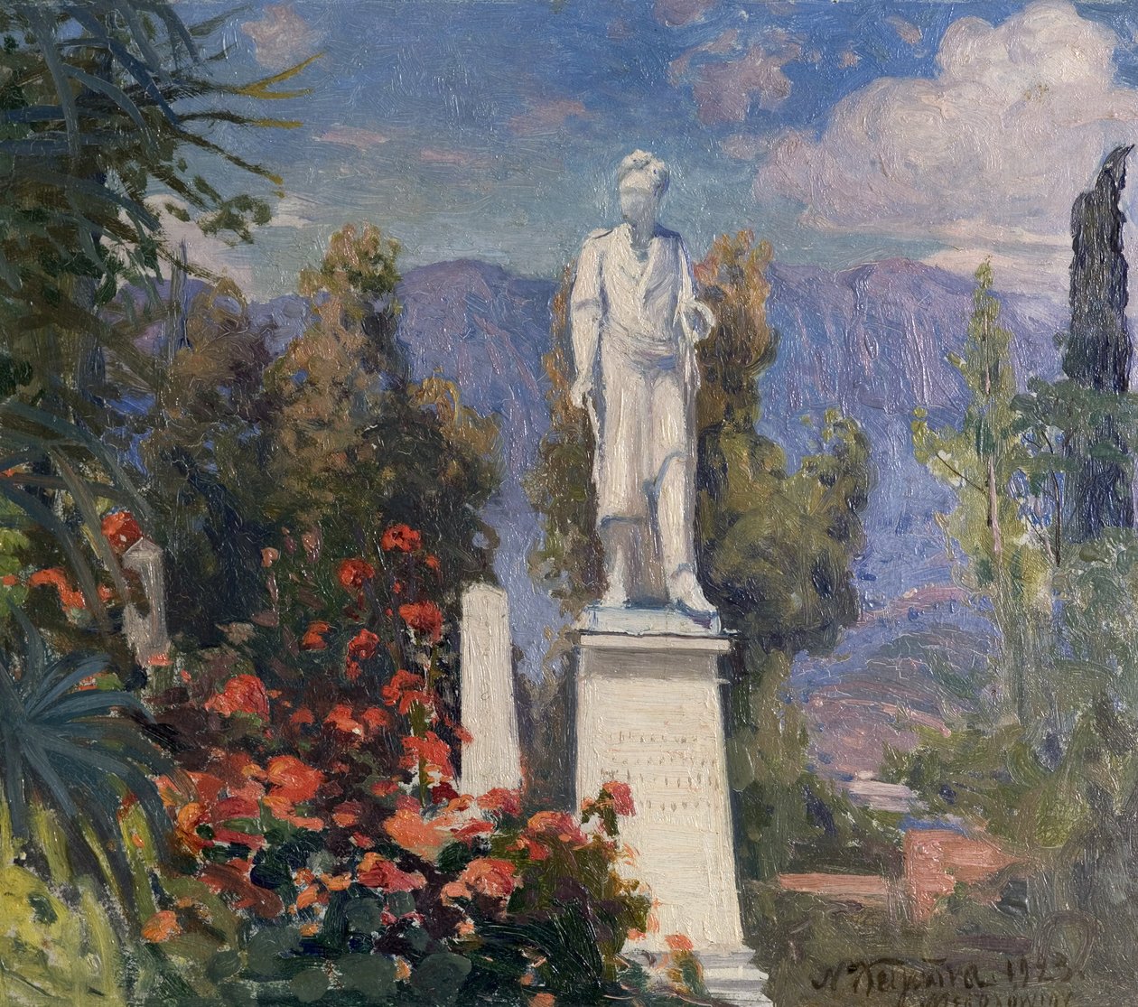 Pomnik Byronów w Missolonghi, Grecja, 1923 autorstwa Nicholas Himona