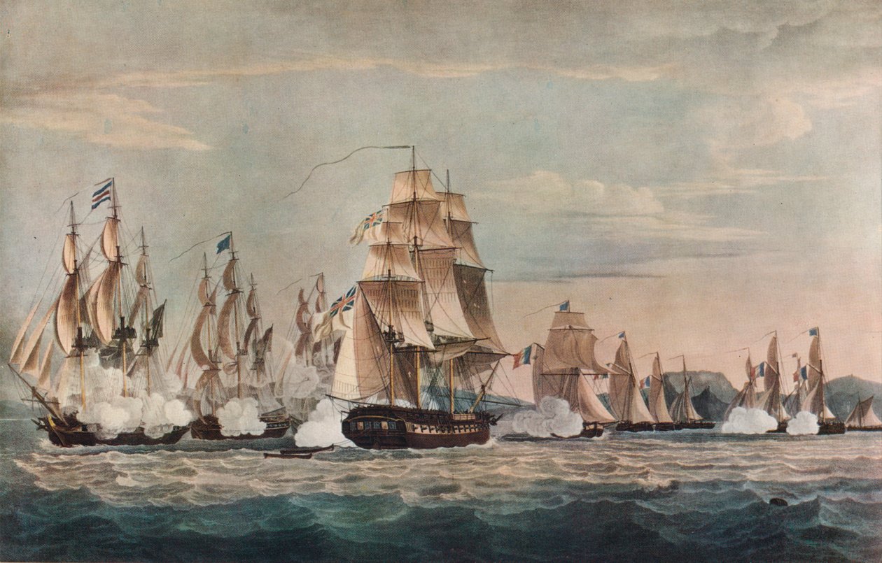 Zdobycie Sparviére, c1811 autorstwa Nicholas Pocock