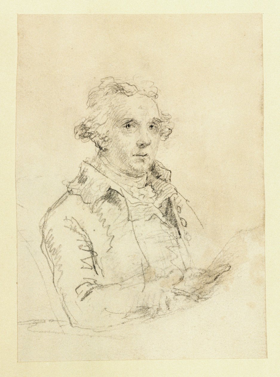 Autoportret, ok. 1790 (papier, grafit) autorstwa Nicholas Pocock