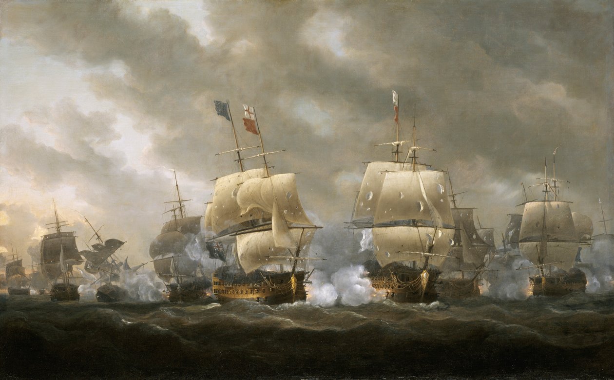 Bitwa nad zatoką Quiberon, 20 listopada 1759 r. autorstwa Nicholas Pocock