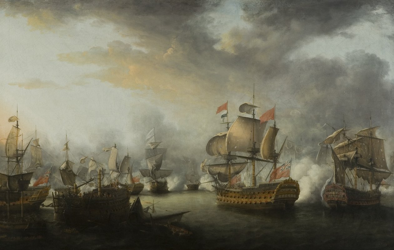 Zakończenie bitwy świętych, ok.1782 (olej na płótnie) autorstwa Nicholas Pocock