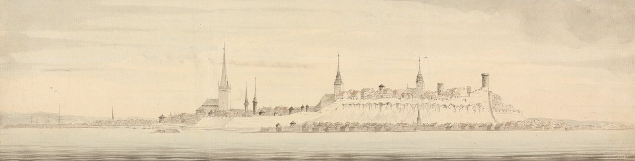 Vista de Revel, capital da Estônia autorstwa Nicholas Pocock