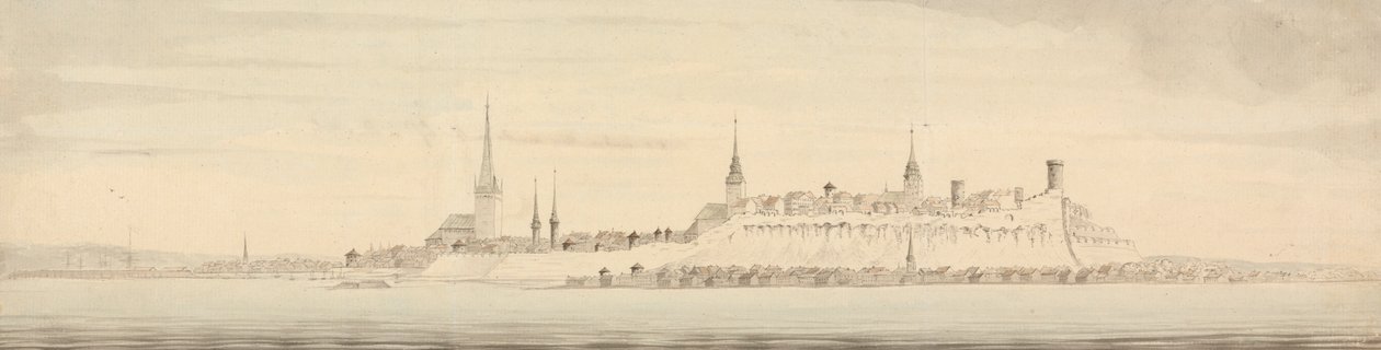 Vista de Revel, capital da Estônia autorstwa Nicholas Pocock
