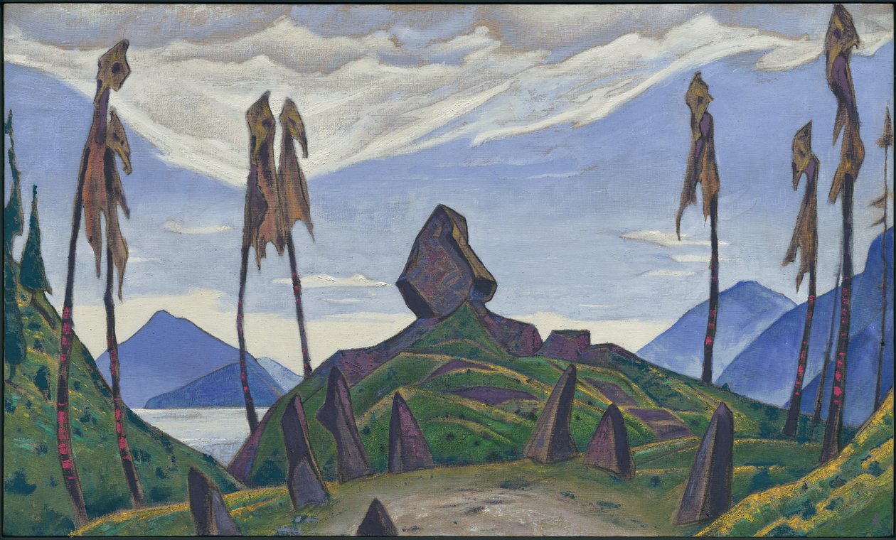 Tło do baletu Strawińskiego „Święto wiosny” autorstwa Nicholas Roerich