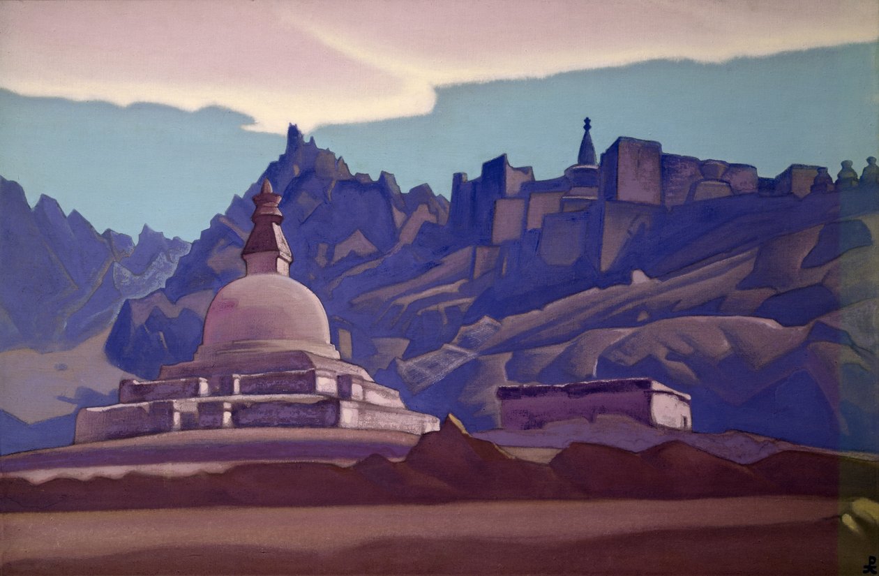 Kopiec Pogrzebowy, Ladakh, 1937 autorstwa Nicholas Roerich