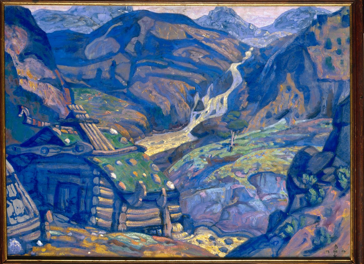 Dekoracja do "Peer Gynta" Henrika Ibsena, 1912 autorstwa Nicholas Roerich