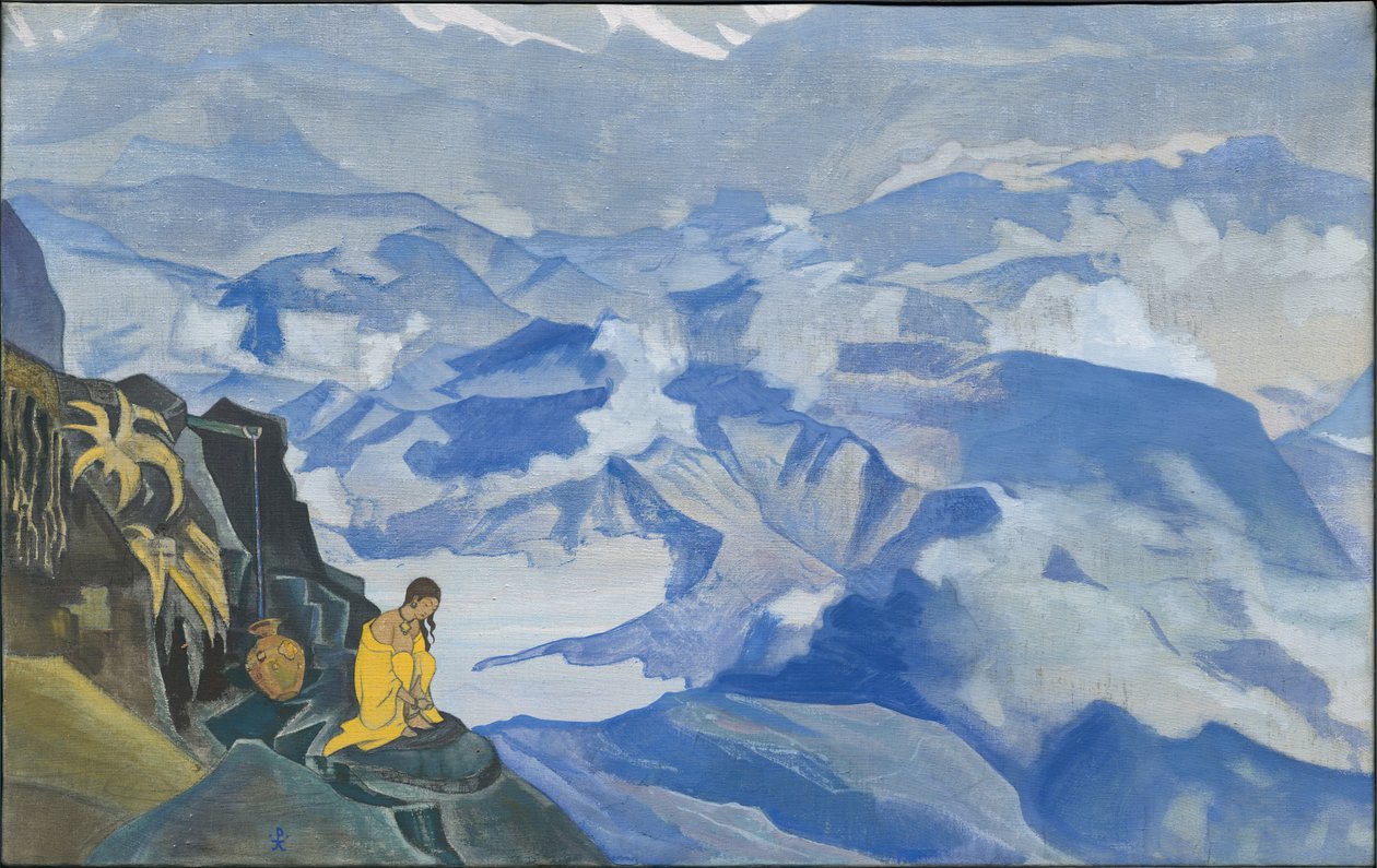 Krople życia, cykl „Sikkim”, 1924 autorstwa Nicholas Roerich