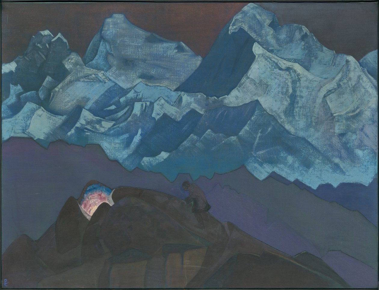 Ogień Kwiat. ?Jego kraj? seria, 1924 autorstwa Nicholas Roerich