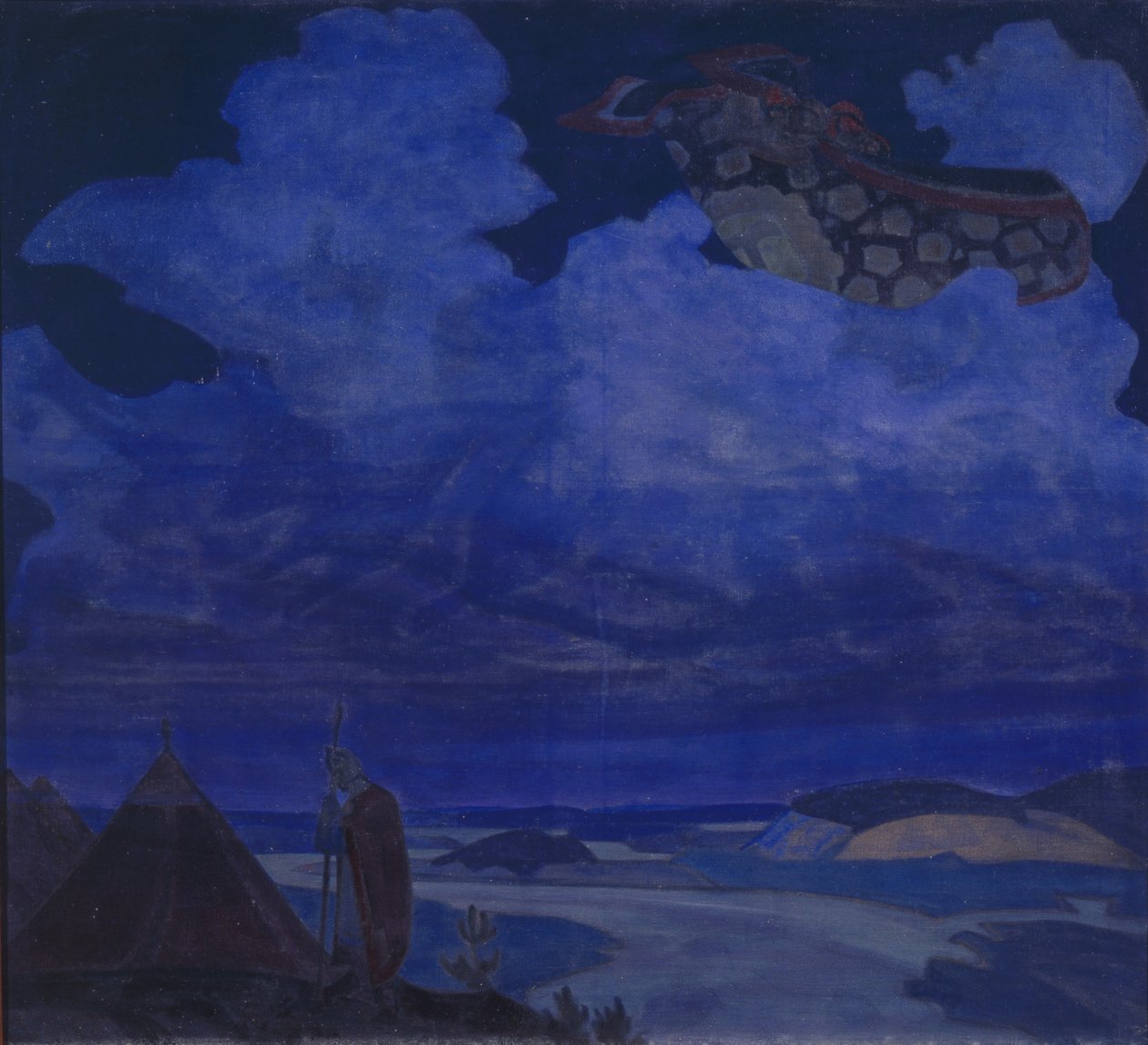 Latający dywan, 1916 autorstwa Nicholas Roerich